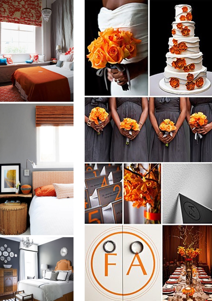 Tags Grey and orange bedroom Grey and orange wedding theme